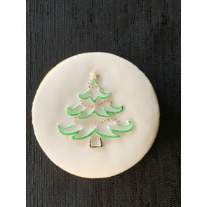 Christmas Tree Cookie Embosser Design 2