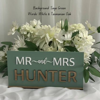 Personalised SURNAME Table Sign