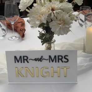 Personalised SURNAME Table Sign