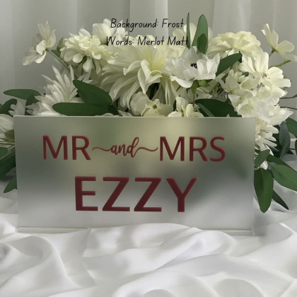 Personalised SURNAME Table Sign