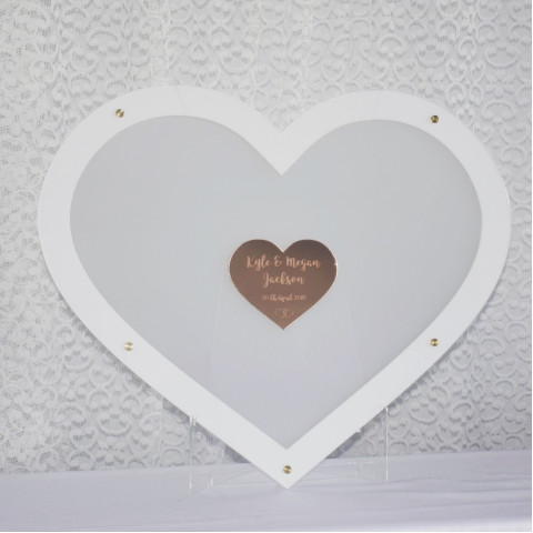 Guest Book Alternative - Coloured Heart Shaped Drop Box Guest Book Alternative - Coloured Heart Shaped Drop Box