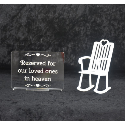 Memorial Loved ones in Heaven & Rocking Chair