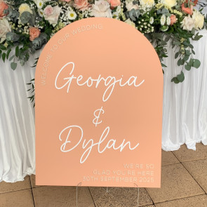 Personalised Wedding Welcome Sign #12