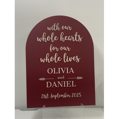 Personalised Wedding Welcome Sign #13