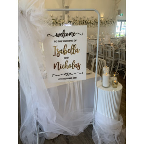 Personalised Wedding Welcome Sign #8