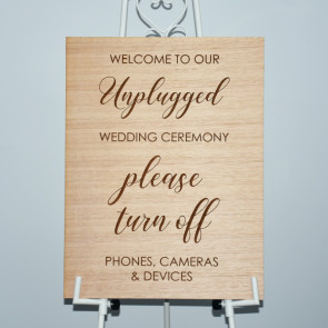 Unplugged Cermony Sign #1
