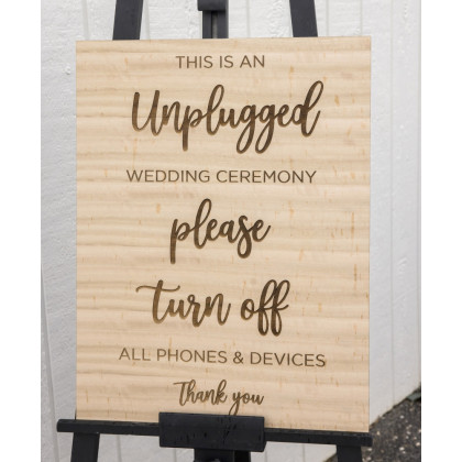 Unplugged Cermony Sign #2