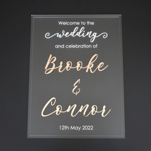 Personalised Wedding Welcome Sign #2