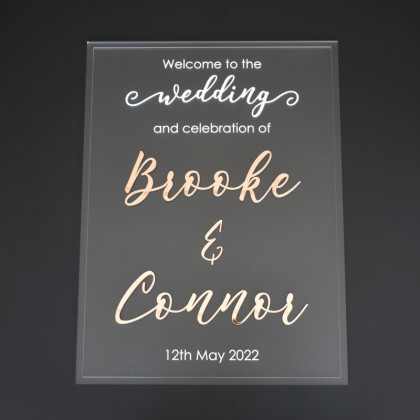 Personalised Wedding Welcome Sign #2
