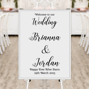 Personalised Wedding Welcome Sign #5