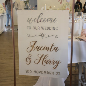 Personalised Wedding Welcome Sign #6
