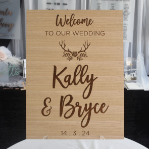 Personalised Wedding Welcome Sign #9