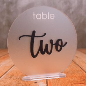 Font 5 Table Numbers - Circle