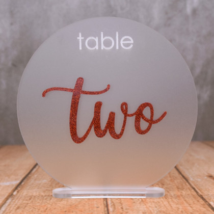Font 5 Table Numbers - Circle