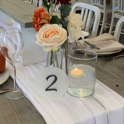 Table Numbers - Circle