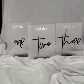 Font 35 Table Numbers - Rectangle