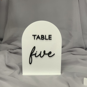 Font 34 Table Numbers - Arch