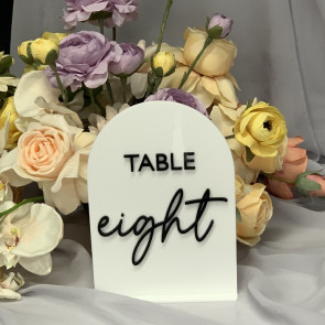 Font 34 Table Numbers - Arch