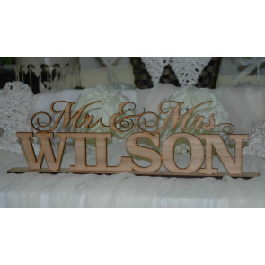 Personalised SURNAME Table Sign