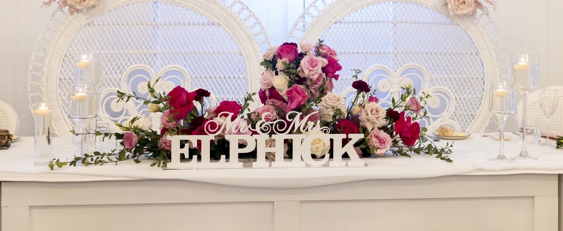 Bridal table display