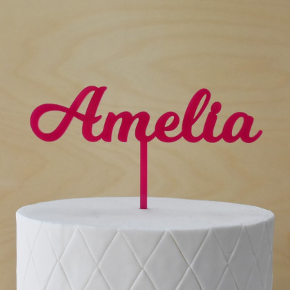 Custom Single Name Cake Topper - Font 2