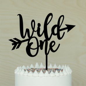 Wild One Cake Topper with arrow