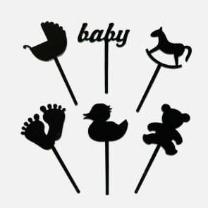 Baby Mix Cupcake Toppers Pack of 6