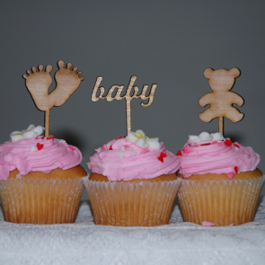Baby Mix Cupcake Toppers Pack of 6