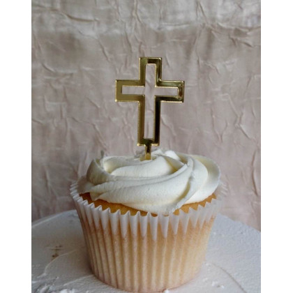 Cross Cupcake Toppers Pack of 6