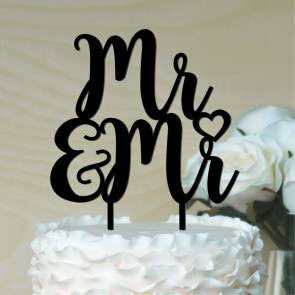 Mr & Mr Cake Topper #1