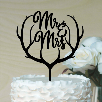 Mr & Mrs Cake Topper #13
