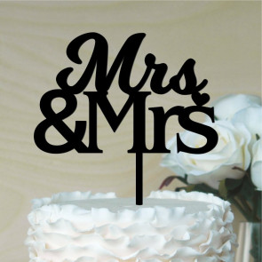 Mrs & Mrs Cake Topper #2