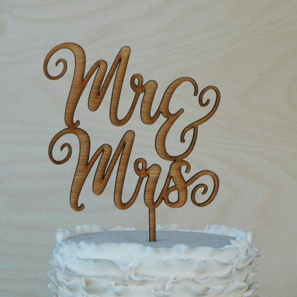 Mr & Mrs Cake Topper #10