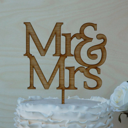 Mr & Mrs Cake Topper #12