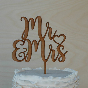 MR & MRS Cake Topper #1