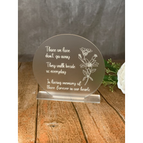 Memorial Sign.  Loved ones Sign
