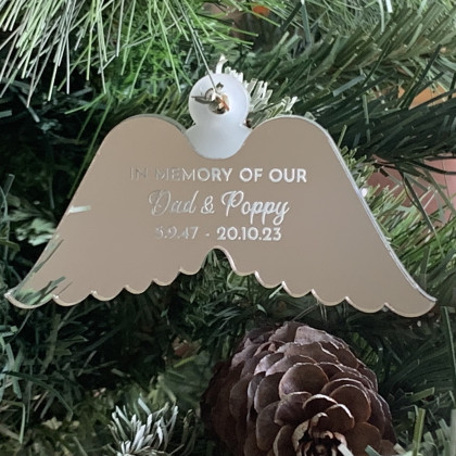 Angel Wing Ornament for Loved Ones Past